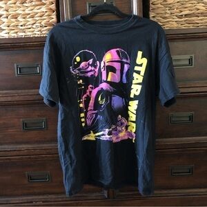 Star Wars black short sleeve graphic tee in size L